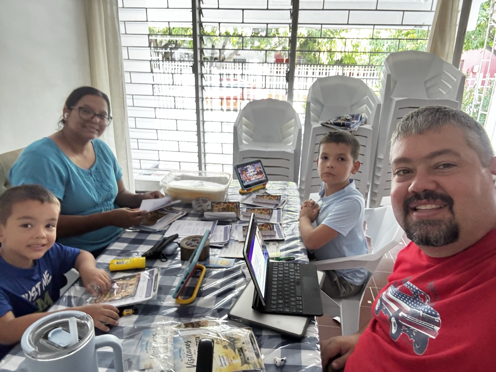 The Goodall family in Colombia