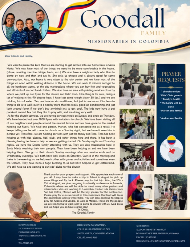 Cover of the June 2026 mission report