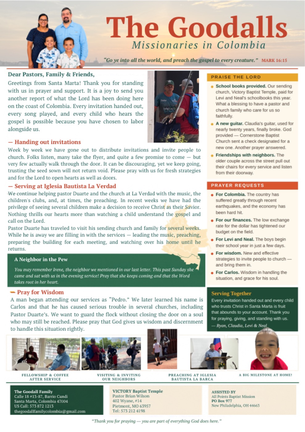 Cover of the August 2026 mission report